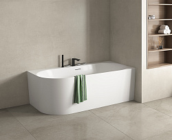 Ванна акриловая Vincea VBT-704-1800-R, 1800*800*585, цвет белый, правая, щелевой перелив, слив белый
