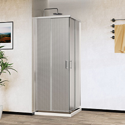 Душевой уголок City VSS-5CT800MT, 800*800, хром, стекло текстурное, , шт