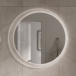 Зеркало с подсветкой ELEGANTE D80, амарок