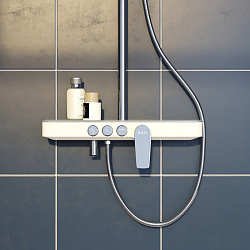 Смеситель с верхним душем и изливом, Shelfy, IDDIS, SHESB3Fi06