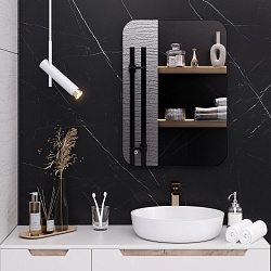 Зеркало/LED-подсветка (50см*70см)/сенсор.выключатель Milan/AQUA DE MARCO