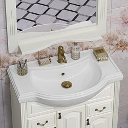 Тумба Opadiris Риспекто 80, цвет слоновая кость (под раковину Классик 80)