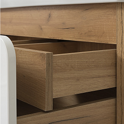 Тумба /2 ящ/подвесная/дуб золотой Крафт (60см) Skandi/AQUA DE MARCO