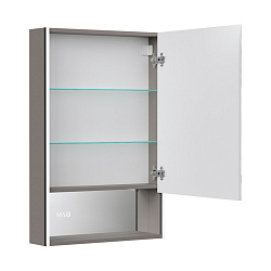 Зеркальный шкаф Ферро/Ferro LED 60 с часами, правый