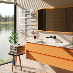 Aringa Порто полотенцесушитель лесенка электрический 80*50, белый