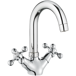 Смеситель для раковины, латунь, хром HB1219