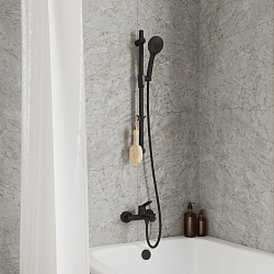 Шланг для душа, черный матовый, ПВХ, 1,6 м, Essential, Milardo, 180P16BM19