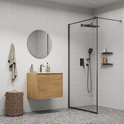 Смеситель для умывальника, матовый графит, Parker, IDDIS, PARGM00i01