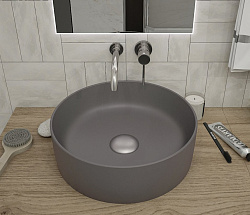 Corpa Nera Bosso/Боссо раковина  накладная D41, графит матовый