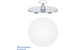 Верхний душ Pragma Olako, хром, OLK2.CWLT.023