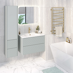 Шкаф-пенал/подвесной/мята(35см) Parma /AQUA DE MARCO