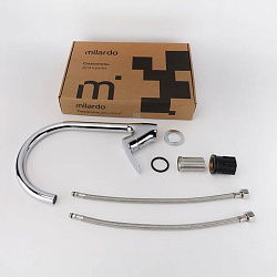 Смеситель для кухни, глянцевый хром, Rora, Milardo, RORSB0JM05