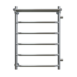 Aringa Римини полотенцесушитель водяной 50*80*50 с полкой. боковое подключение правое, хром