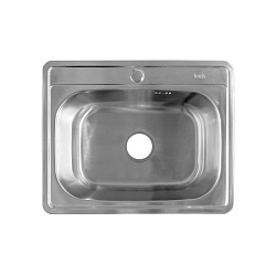 BAS53S0i77, Мойка, нерж. сталь, сатин, 530*430, Basic, ID