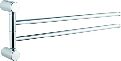 Держатель для полотенец, двойной, поворотный 400 мм, хром HB8412