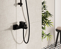 ВЫВОД Root Square Смеситель для ванны/душа, матовый черный