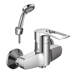 Смеситель для душа, 5-ти режимная лейка, латунь/хром