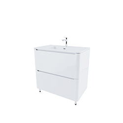 Тумба с умывальником, напольная, 80 см, белая, Edifice, IDDIS, EDI80WFi95K