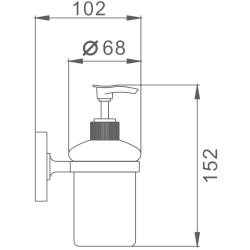 Дозатор, хром HB1927
