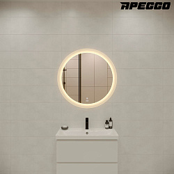 Вывод Зеркало LED 012 design 88x88 с подсветкой хол. тепл. cвет круглое