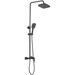 Душевая система, тропический душ, латунь, черный, HB24615-7