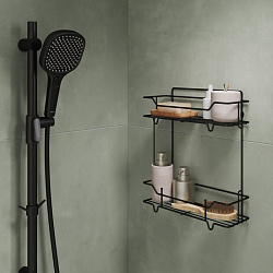 Стойка для душа, черная матовая, Ideal Spa, Milardo, ILS70B0M17