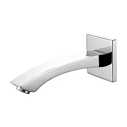 Встраиваемый наполнитель для ванны (излив), длина 19 см, латунь/хром