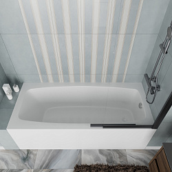 Ванна акриловая Vincea VBT-2S170-FR с каркасом 1700*750*440, пристенная, цвет белый, , шт