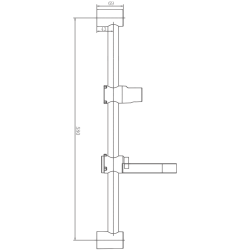 Душевая стойка без лейки и шланга HB8005