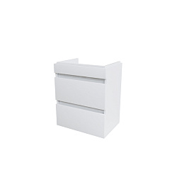 Тумба подвесная с 2 ящиками, белая, 50 см, Zodiac, IDDIS, ZOD5CB0i95