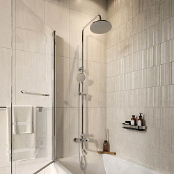 ВЫВОД Смеситель с верхним душем и изливом, Optima Home, IDDIS, OPTSB3Fi06