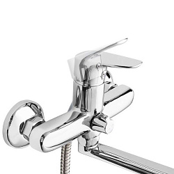 Смеситель для ванны с длинным изливом с керамическим дивертором Zodiac, IDDIS, ZODSBL2i10