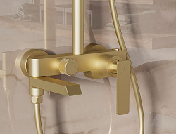 Душевая стойка VSFS-413BG с изливом, брашированное золото, , шт