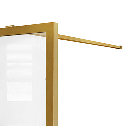 Душевая перегородка Walk-In VSW-1HC800CFBG, 800*2000, браш. золото, стекло прозрачное/рифленое, , шт