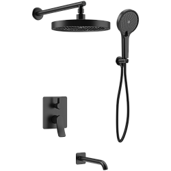 Душевая система встраиваемая, черный, HB80553-7