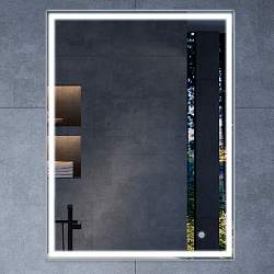 Зеркало LED VLM-3VN6007 600х700 c сенсорным выключателем и диммером, , шт