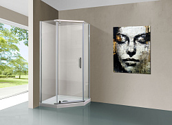 Душевой уголок Stresa VSP-1S900CL, 900*900, хром, стекло прозрачное , , шт