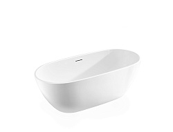 Ванна акриловая Vincea VBT-408-1700MW, 1700*815*580, цвет белый матовый, щелевой перелив, , шт