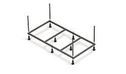 Вывод Рама д/ванны: Santana 140 NEW метал. в комплекте со сборочным пакетом, Сорт1