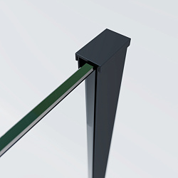 Душевой уголок Soft 2 VSR-3SO28012CLB, 1200*800, черный, стекло прозрачное, , шт