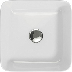Вывод Раковина встраиваемая: CREA на столешницу, 35, SQUARE, 1 отв., белый