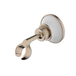 Крепление для душевой лейки, настенное поворотное, латунь/бронза/эмаль