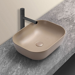 Раковина керамическая Vincea VBS-101MC, 500*400*140, накладная, цвет капучино матовый, , шт