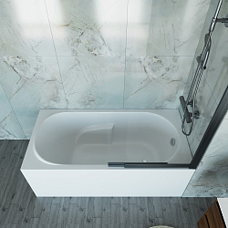 Ванна акриловая Vincea VBT-2A150 без опоры 1500*750*470, пристенная, цвет белый, , шт