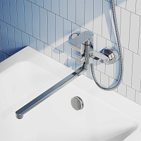 Смеситель для ванны с длинным изливом Pragma Teiden, хром, TDN3.CFBL.012