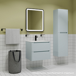 Тумба подвесная, 60 см, голубой, Edifice, IDDIS, EDI60B0i95, подходит умыв. 0106000i28