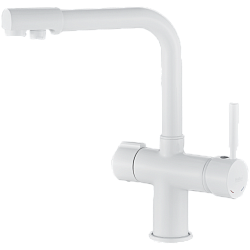 Смеситель для кухни с подключением фильтра, латунь, белый HB70088-8