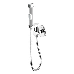 Встраиваемый смеситель с гигиеническим душем, латунь/хром