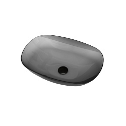 Раковина прозрачная Vincea VBS-6T12B, 540*360*150, накладная, цвет черный, , шт