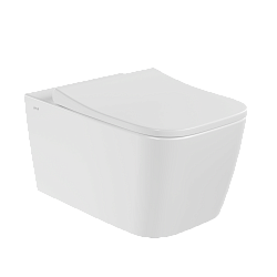 Metropole Square QuantumFlush, 56 cm, без биде, без Vitra Clean, белый, с сиденьем, 7906B003-6430
